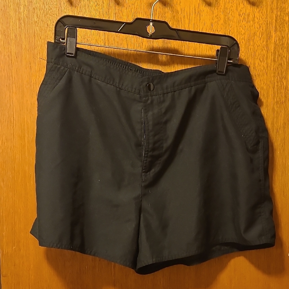 Croft & Barrow Black Elastic Waist Shorts